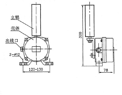 XLPP-J-I、XLPP-J-II兩級跑偏開關KBW-220P防爆兩級跑偏開關